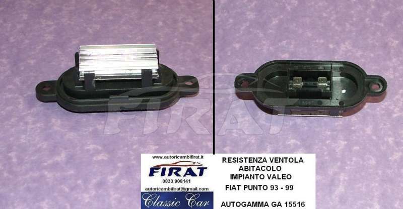 RESISTENZA VENTOLA ABITACOLO FIAT PUNTO 93-99
